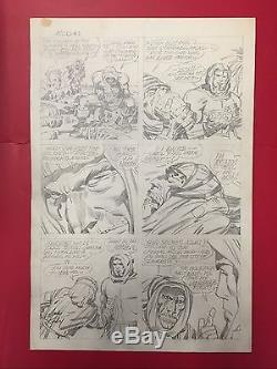SIGNED original art JACK KIRBY unpublished Atlas #1 DC Comics 1975 not inked