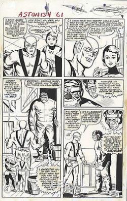 STEVE DITKO GIANT-MAN Wasp TALES TO ASTONISH #61 Original Silver Comic Art 1964