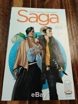Saga #1 2012 First Printing Image Comic Book Vaughan Fiona Staples 1st Print