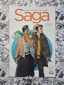 Saga #1 Rare First Printing Image Comics 2012 Brian Vaughan Fiona Staples