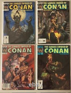 Savage Sword of Conan magazine lot #101-175 22 diff avg 6.0 (1984-90)