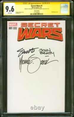 Secret Wars 1 CGC 3XSS 9.6 Zeck Beatty Shooter Sketch Edition 7/15