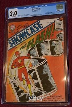 Showcase 4 CGC 2.0 Origin and First Appearance of the Silver Age Flash! Major