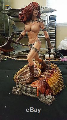 Sideshow Exclusive Red Sonja She Devil With A Sword Custom Statue Conan