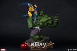 Sideshow Hulk and Wolverine Maquette Diorama Statue 181 MIB