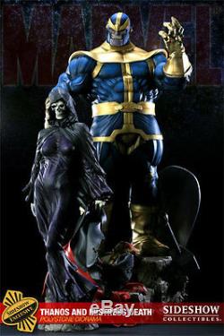 Sideshow Thanos And Mistress Death Diorama Statue Exclusive Version Marvel