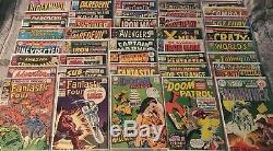 Silver Age Comic Book Lot 40 Books Marvel DC Spiderman Avengers Major Key Issues
