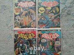 Silver Age The Tomb Of Dracula Collection Of 17 Mid/upper Grade Key Issue