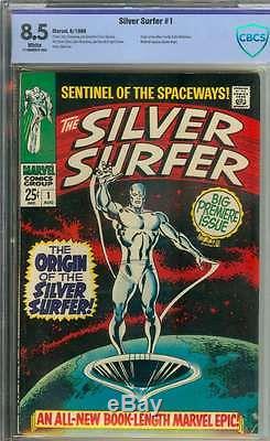 Silver Surfer #1 Cbcs 8.5 White Pages