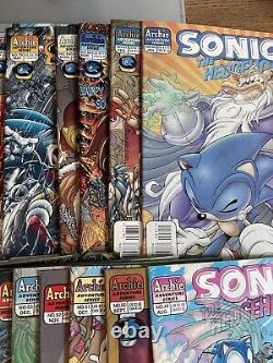 Sonic The Hedgehog HUGE Comic Lot #28-104 Archie 1st Series SEGA 42 Comics Total