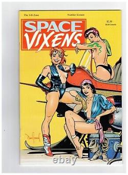 Space Vixens #16 (1989) The 3D Zone Dave Stevens Art Complete with Glasses READ