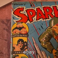 Sparkler Comics #19 1943 1st Race RILEY Golden Age Comic