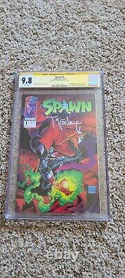 Spawn #1 1992 Signed Auto Todd Mcfarlane Full Name Cgc 9.8 Yellow Label Grail