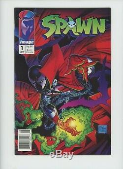 Spawn #1 Image Newsstand Variant Comic Book Cover Todd McFarlane 1100 UPC 005