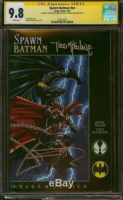 Spawn/batman 1 Cgc 9.8 2x Ss Frank Miller And Todd Mcfarlane Double Signed Mint