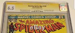 Stan Lee signed Amazing Spiderman 129 CGC 6.5 + more