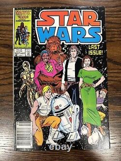Star Wars #107 Last Issue Marvel 1986 Comic Book Newsstand