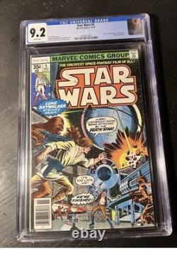 Star Wars #5 CGC 9.2 1977 Marvel WP Death Star Attack A New Hope Skywalker Vader