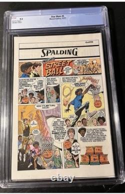 Star Wars #5 CGC 9.2 1977 Marvel WP Death Star Attack A New Hope Skywalker Vader