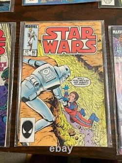 Star Wars Comic Books Issue 80-89 Marvel 1983 Set of 10 in Plastic Sleeves