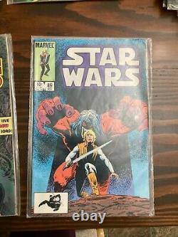 Star Wars Comic Books Issue 80-89 Marvel 1983 Set of 10 in Plastic Sleeves