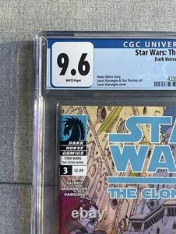 Star Wars The Clone Wars #3 CGC 9.6 Huge Key Early Ahsoka Tano App White Pages
