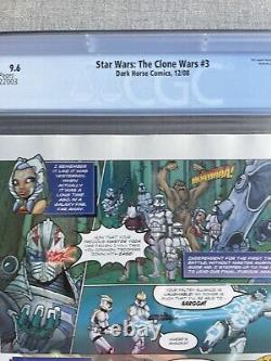 Star Wars The Clone Wars #3 CGC 9.6 Huge Key Early Ahsoka Tano App White Pages