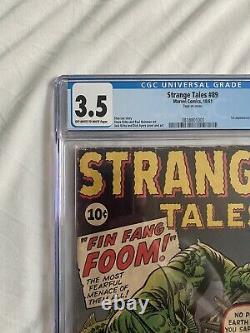 Strange Tales 89 CGC 3.5 1st Fin Fang Foom owithw pages