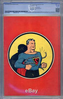 Superman #1 CBCS 9.4 (R) Origin by Siegel & Shuster, Superman Pin-Up Back Cover