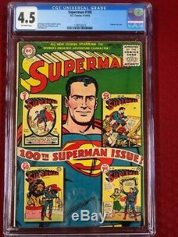 Superman 100 (CGC Graded) Anniversary Issue Very good+ golden age comic book