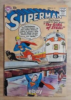 Superman #123 1st Prototype of Supergirl Vintage 1958 DC Comic Book Rare HTF