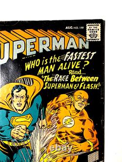 Superman #199 (DC, 1967) Est 6.0 FN+ 1st Superman vs Flash Race Key Issue
