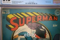Superman #23 CGC 5.5 WWII Hard to find Book DC Comic Book 1943