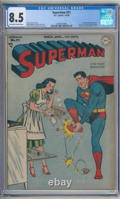 Superman 51 CGC Graded 8.5 VF+ DC Comics 1948