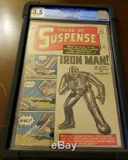TALES OF SUSPENSE #39 CGC 3.5 OW PAGES! 1st Iron Man