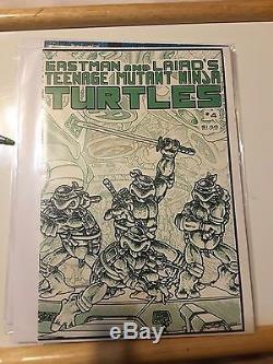 TEENAGE MUTANT NINJA TURTLES 1 9.8 SIGNED AND REMARKED by KEVIN EASTMAN