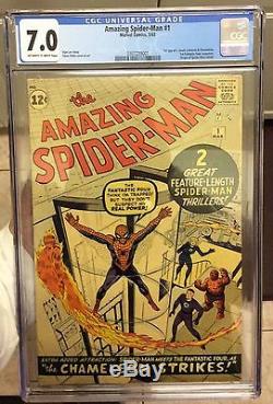 THE AMAZING SPIDER-MAN # 1 CGC 7.0, 2 after Fantasy 15, Stan Lee Fantastic four