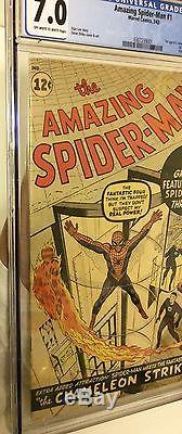 THE AMAZING SPIDER-MAN # 1 CGC 7.0, 2 after Fantasy 15, Stan Lee Fantastic four