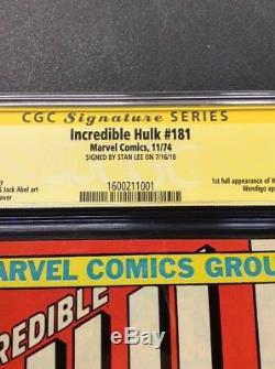 THE INCREDIBLE HULK #181 CGC 9.4 NM 1st Full Appearance Of Wolverine STAN LEE
