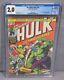 THE INCREDIBLE HULK #181 (Wolverine 1st appearance) CGC 2.0 GD Marvel 1974