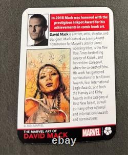 THE MARVEL ART OF DAVID MACK SIGNED hardcover with dustjacket, slipcase & card