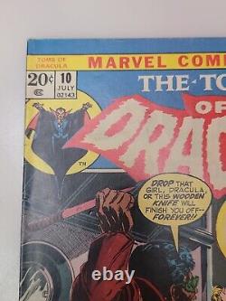 TOMB OF DRACULA #10, Marvel Comics, July 1973, Key 1st Blade the Vampire Slayer