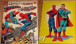 TREASURY SUPERMAN vs AMAZING SPIDERMAN 1st MARVEL DC VF+ COLLECTORS EDITION