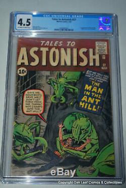 Tales To Astonish 27 Marvel 1962 First Ant-Man CGC 4.5 Comic Book OWithW pages
