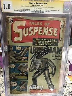 Tales of Suspense #39 1st Iron Man, CGC 1.0 Sig Series, Signed By Stan Lee