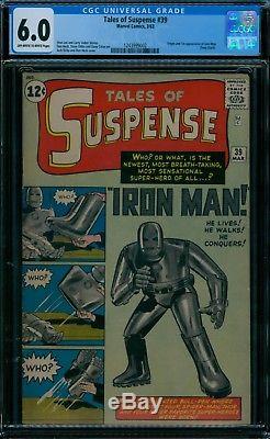 Tales of Suspense 39 CGC 6.0 1st Iron Man owithw pages