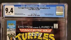 Teenage Mutant Ninja Turtles Adventures #1 (1988) CGC 9.4 1st app Bebop, Krang