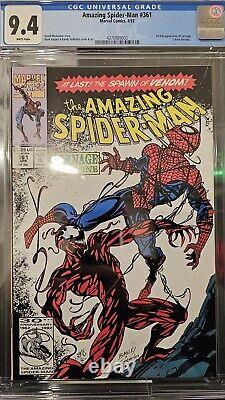 The AMAZING SPIDER-MAN #361 CGC 9.4 KEY? 1ST FULL APPEARANCE OF CARNAGE