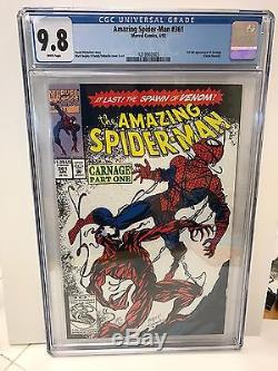 The Amazing Spider-Man #361 1992 Marvel CGC 9.8 White PG key 1ST FULL CARNAGE