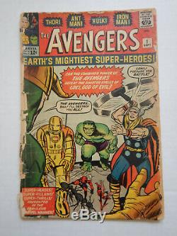 The Avengers #1 CGC. 5 Stan Lee! Origin & First Appearance of Avengers! 1963